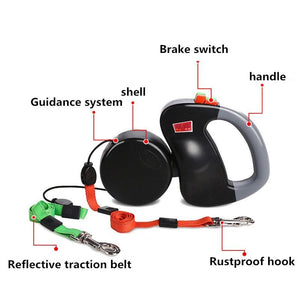 Automatic Double Dog Leash - iBelk