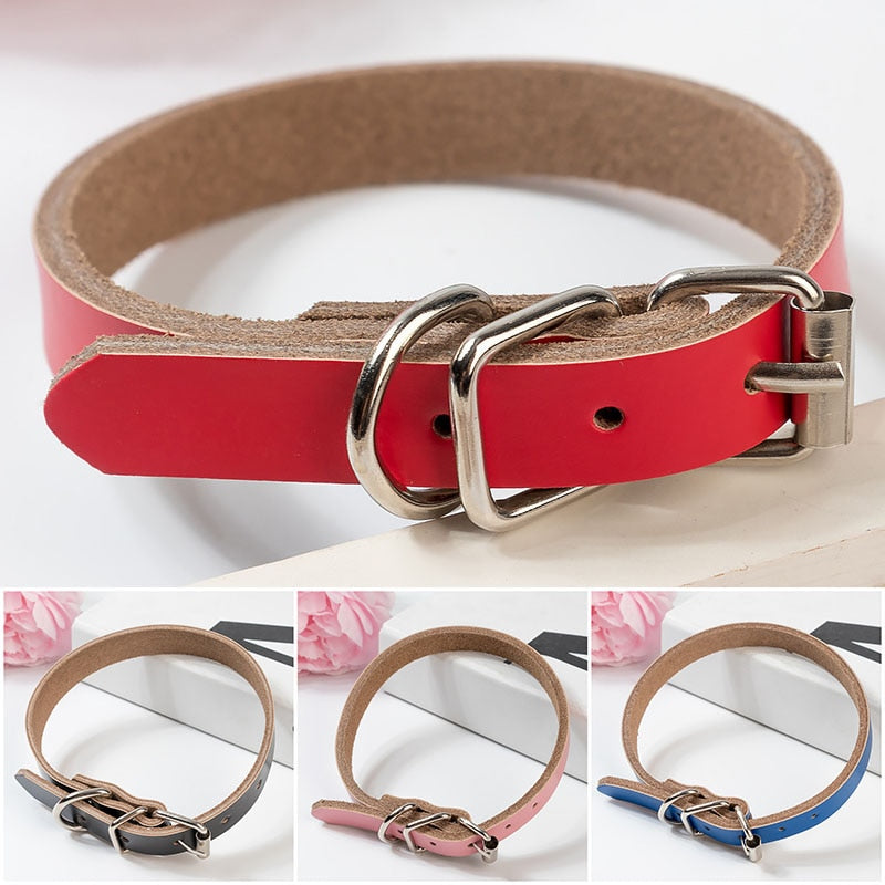 Durable PU Leather Dog Collar - iBelk